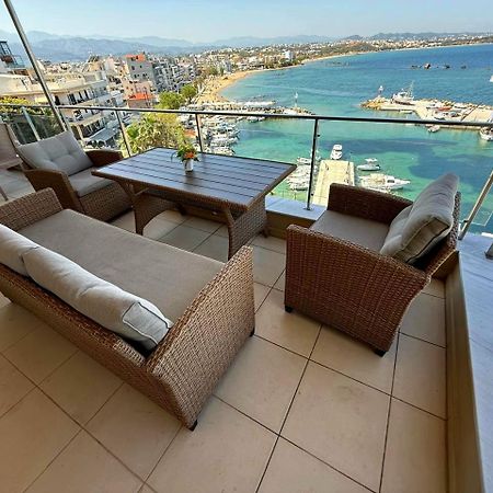 Panoramic Sea View Apartment Chania  Bagian luar foto