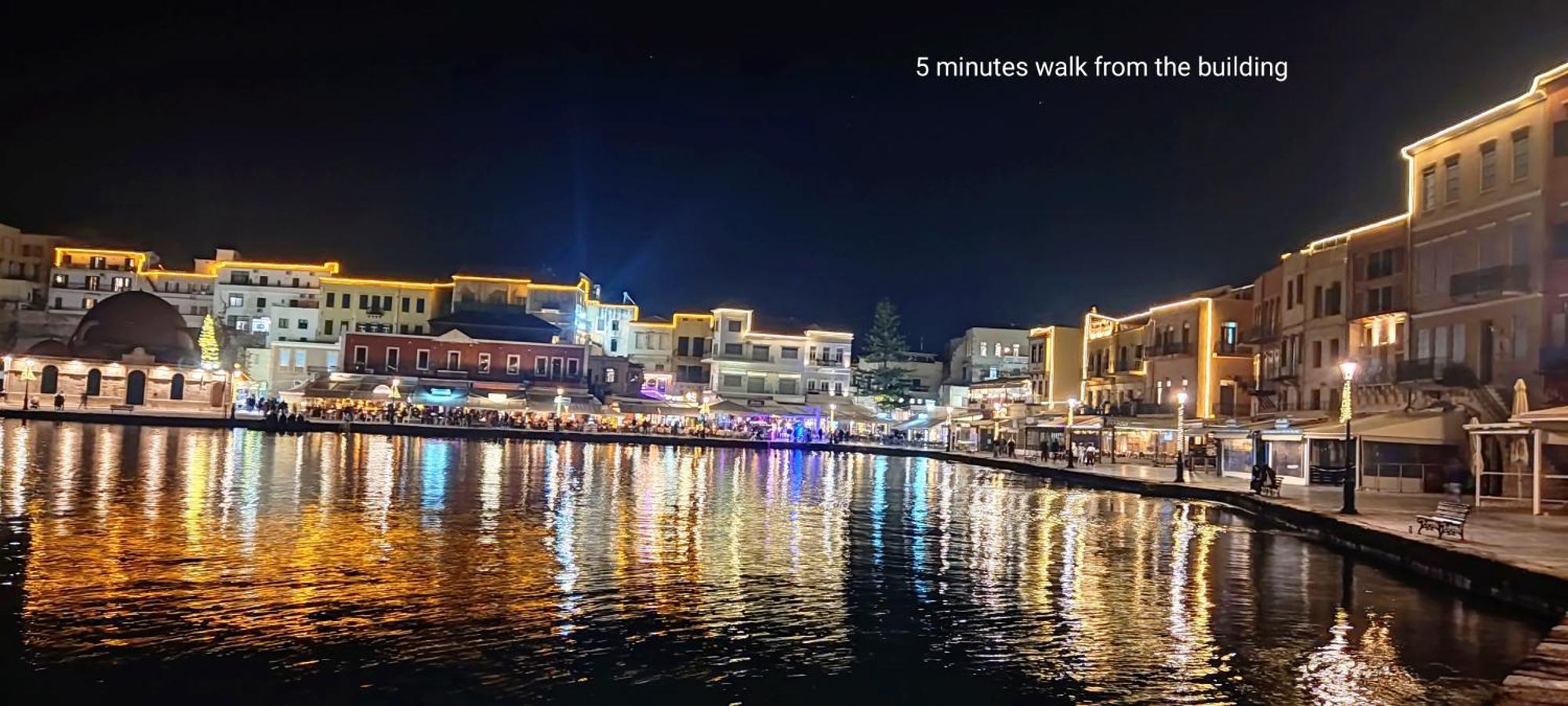 Panoramic Sea View Apartment Chania  Bagian luar foto