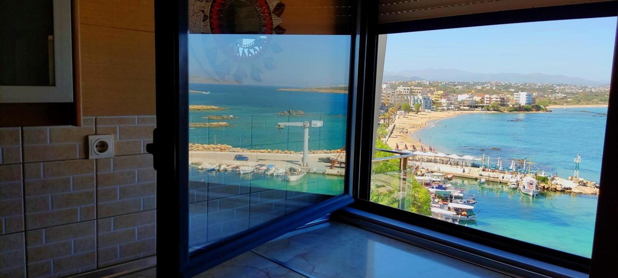 Panoramic Sea View Apartment Chania  Bagian luar foto