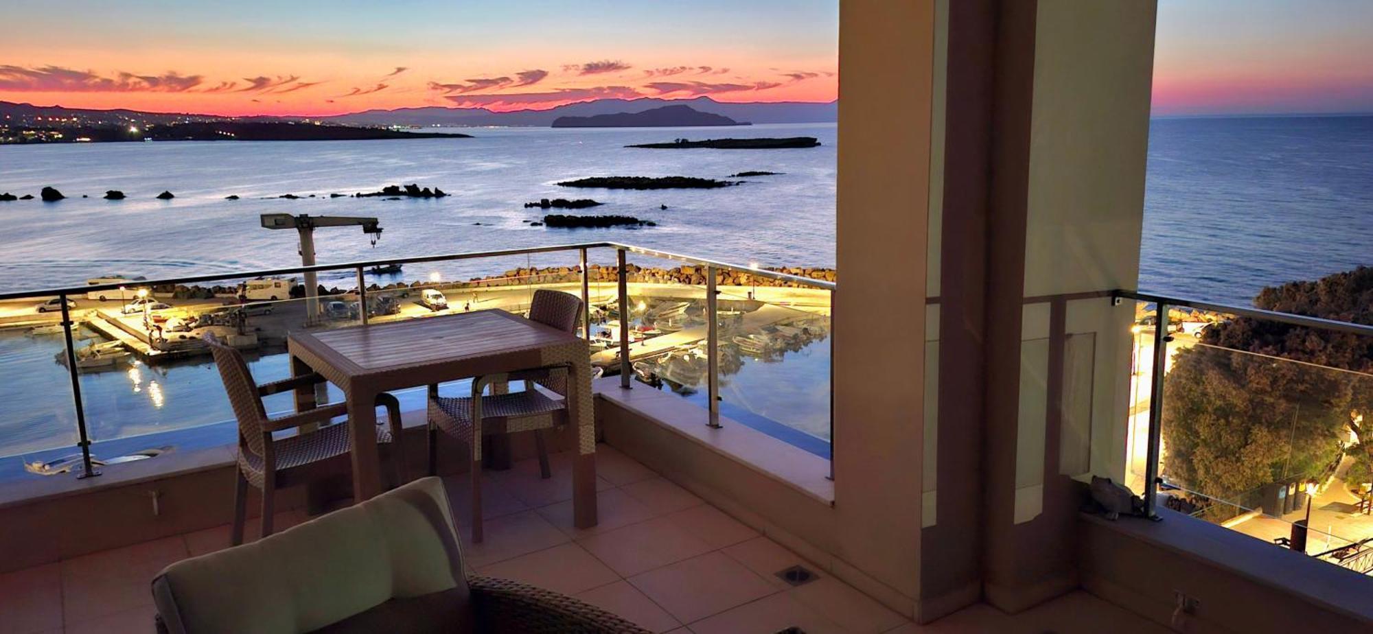 Panoramic Sea View Apartment Chania  Bagian luar foto