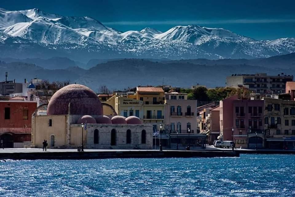 Panoramic Sea View Apartment Chania  Bagian luar foto